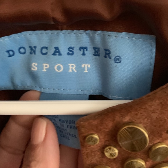 Gorgeous caramel brown embellished suede jacket 6 - Picture 3 of 7